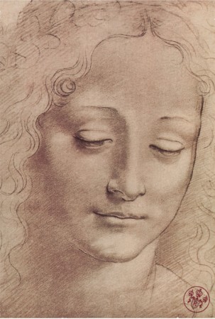 TESTA DI GIOVINETTA By Leonardo Da Vinci